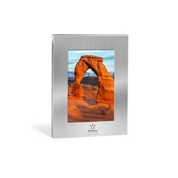 Image of Brushed Silver Tone Picture Frame