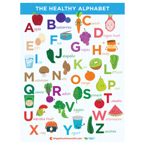 The Healthy Alphabet Poster 18" x 24" (Limit 10) image thumbnail