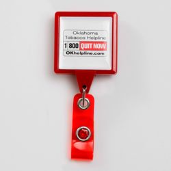 Image of OTH- Retractable Badge Reel with Belt Clip - 1.5" x 3.5" (Limit 2 packs; 10 per pack)