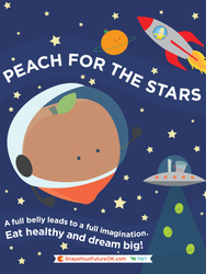 Image of Peach for the Stars Poster 18" x 24" (Limit 10)