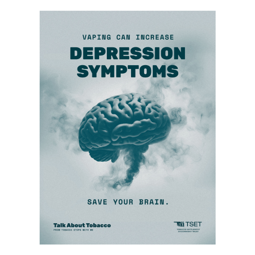 TSWM – Vaping and Depression Symptoms Poster 18” x 24” (Limit 10) primary image