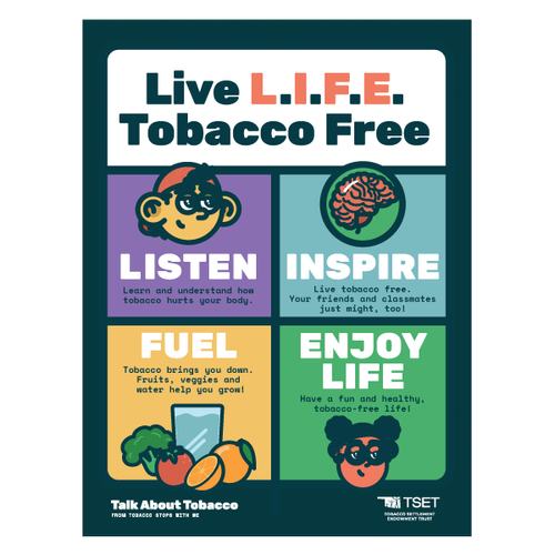 TSWM – Life L.I.F.E. Tobacco Free Poster 18” x 24” (Limit 10) image thumbnail