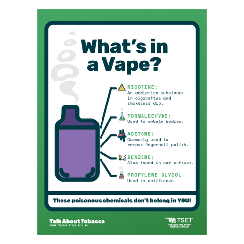 TSWM – What’s in a Vape Poster 18” x 24” (Limit 10) image thumbnail