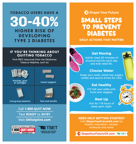 OTH / SYF Diabetes Prevention Palm Card (Pack of 50 - Limit 2 packs) image thumbnail
