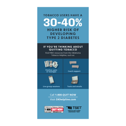 Image of OTH / SYF Diabetes Prevention Palm Card (Pack of 50 - Limit 2 packs)