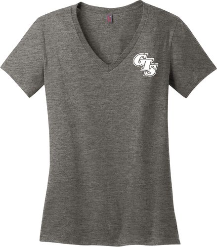 District Made® - Ladies Perfect Weight® V-Neck Tee DM1170L image thumbnail