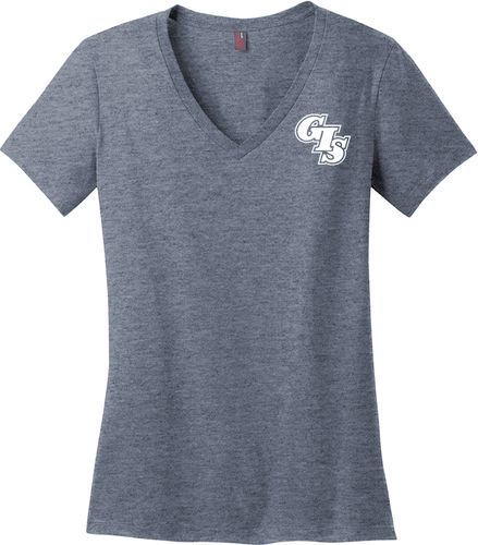 District Made® - Ladies Perfect Weight® V-Neck Tee DM1170L image thumbnail