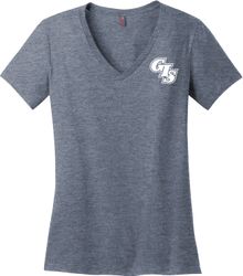 Image of District Made® - Ladies Perfect Weight® V-Neck Tee DM1170L