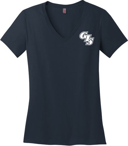 District Made® - Ladies Perfect Weight® V-Neck Tee DM1170L image thumbnail