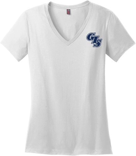District Made® - Ladies Perfect Weight® V-Neck Tee DM1170L image thumbnail