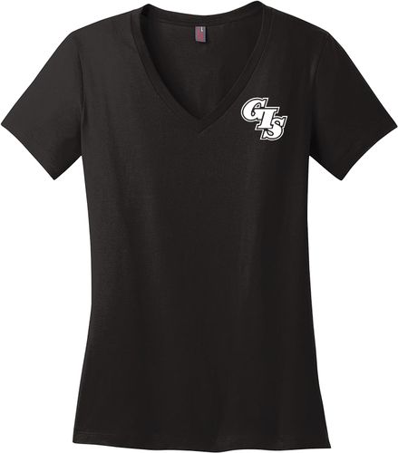District Made® - Ladies Perfect Weight® V-Neck Tee DM1170L image thumbnail