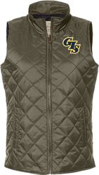 Image of Ladies' Vintage Diamond Quilted Vest - 207359