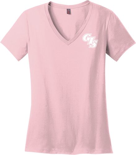 District Made® - Ladies Perfect Weight® V-Neck Tee DM1170L image thumbnail