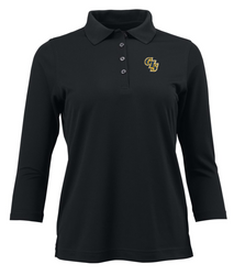 Image of Women's Lady Palm Three-Quarter Sleeve Polo - 120