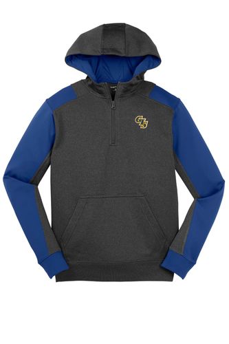 Sport-Tek Tech Fleece Colorblock 1/4-Zip Hooded Sweatshirt. ST249 image thumbnail