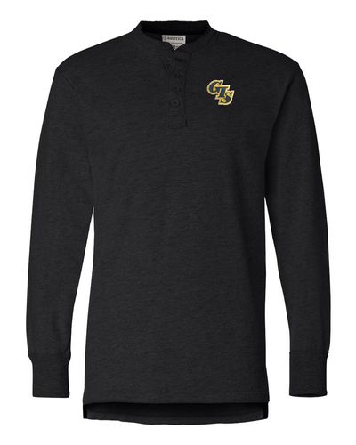 Vintage Brushed Jersey Henley - 8244 image thumbnail