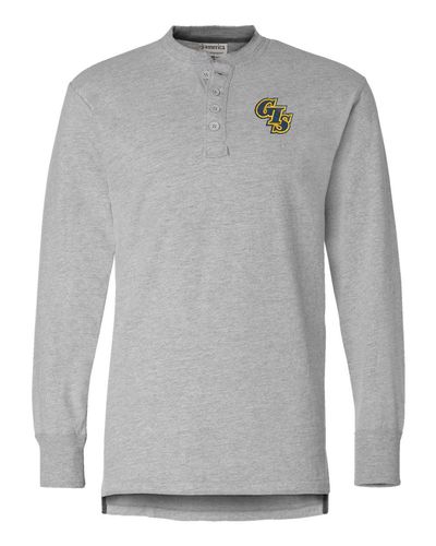 Vintage Brushed Jersey Henley - 8244 image thumbnail