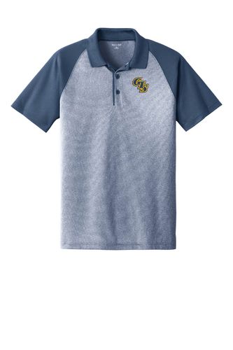 Sport-Tek PosiCharge RacerMesh Raglan Heather Block Polo. ST641 image thumbnail