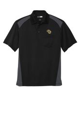 Image of CornerStone Select Snag-Proof Two Way Colorblock Pocket Polo. CS416