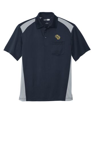 CornerStone Select Snag-Proof Two Way Colorblock Pocket Polo. CS416 image thumbnail