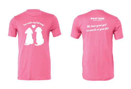 Heart Wag Bella + Canvas Unisex Jersey T-Shirt (Charity Pink) image thumbnail