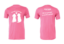 Image of Heart Wag Bella + Canvas Unisex Jersey T-Shirt (Charity Pink)