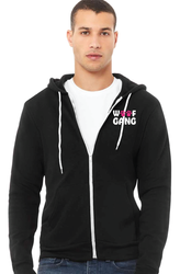 Image of Unisex Fleece Full-Zip Hoodie. 
