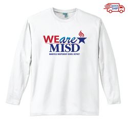 Image of Adult District Perfect Weight Long Sleeve Tee (We Are MISD 4-B)