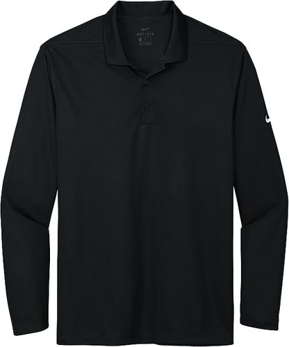 Mens Nike Dri-Fit Micro Pique Long Sleeve Polo (D) image thumbnail