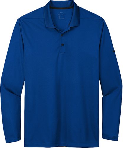 Mens Nike Dri-Fit Micro Pique Long Sleeve Polo (D) image thumbnail