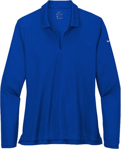 Ladies Nike Dri-Fit Micro Pique Long Sleeve Polo (D) image thumbnail