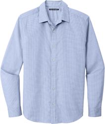 Image of Mens Pincheck Easy Care Button Down Shirt (L)