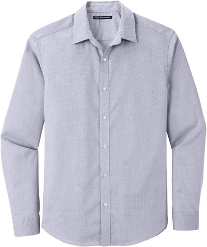 Mens Pincheck Easy Care Button Down Shirt (L) image thumbnail