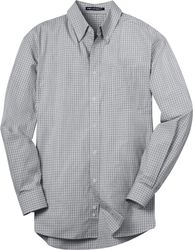 Image of Mens Plaid Patterned Easy Care Shirt (D)