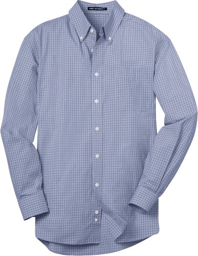 Mens Plaid Patterned Easy Care Shirt (D) image thumbnail