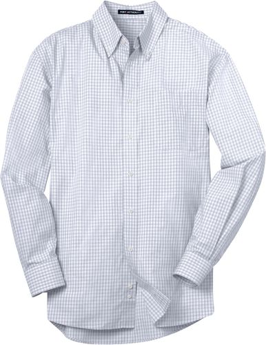 Mens Plaid Patterned Easy Care Shirt (D) image thumbnail