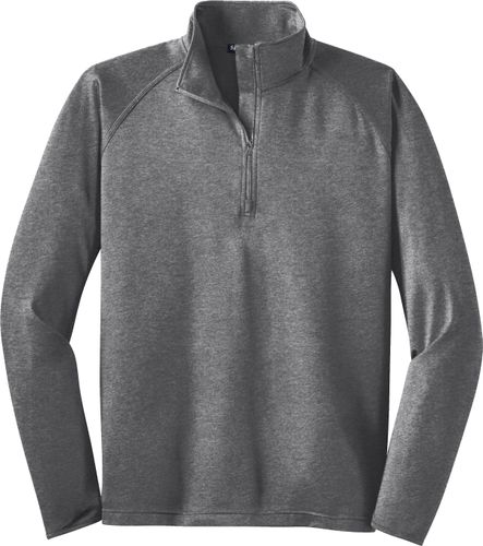 Mens Sport Wick Stretch 1/2 Zip Pullover (D) image thumbnail