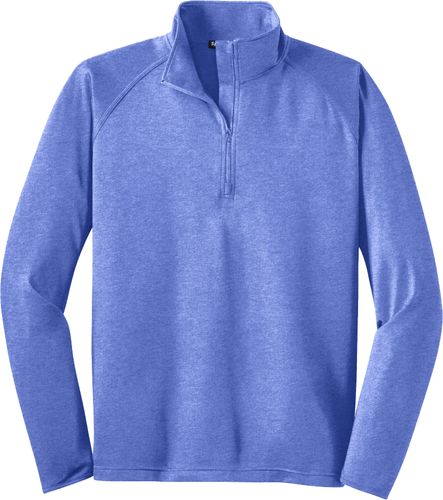 Mens Sport Wick Stretch 1/2 Zip Pullover (D) image thumbnail