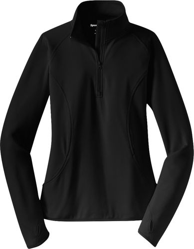 Ladies Sport Wick Stretch 1/2 Zip Pullover (L) image thumbnail