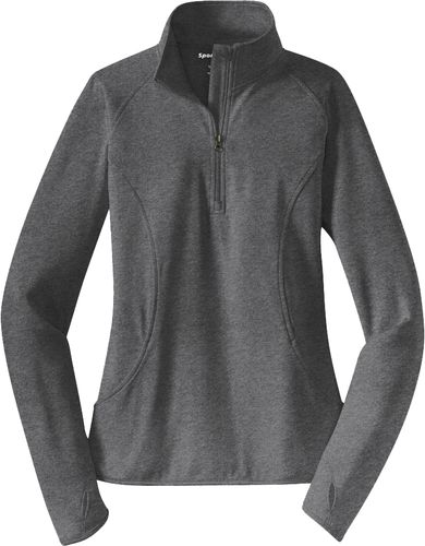 Ladies Sport Wick Stretch 1/2 Zip Pullover (L) image thumbnail