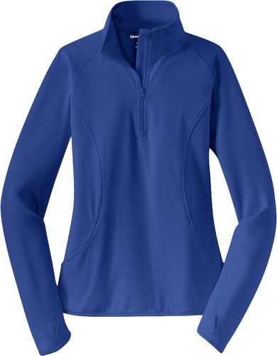 Ladies Sport Wick Stretch 1/2 Zip Pullover (L) image thumbnail