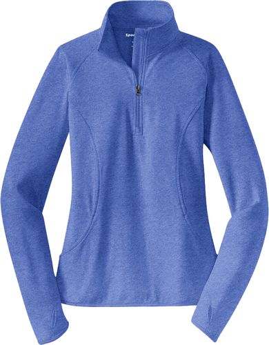 Ladies Sport Wick Stretch 1/2 Zip Pullover (L) image thumbnail