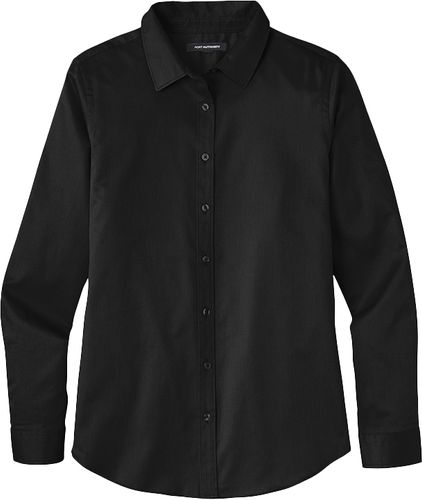 Ladies Long Sleeve Super Pro React Twill Shirt (D) image thumbnail