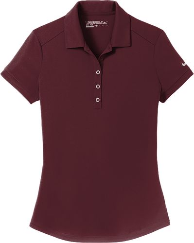 Ladies Nike Dri-Fit Players Modern Fit Polo (RED) image thumbnail