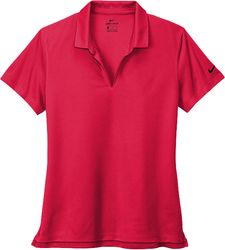 Image of Ladies Nike Dri-Fit Micro Pique Polo (RED)