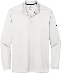 Image of Mens Nike Dri-Fit Micro Pique Long Sleeve Polo (L)