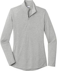 Image of Sport Tek Ladies Triblend Wicking 1/4 Zip Pullover (L)