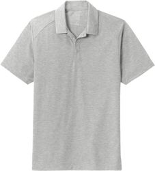 Image of Mens Tri-Blend Wicking Polo (L)