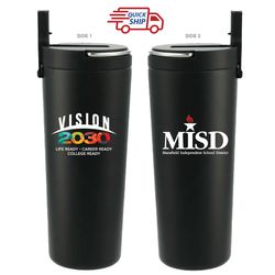 Image of 24oz Stainless Tumbler with Straw