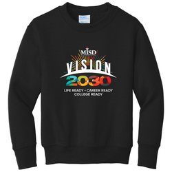Image of Youth Crewneck Sweatshirt (Vision 2030 1-W) - DTF